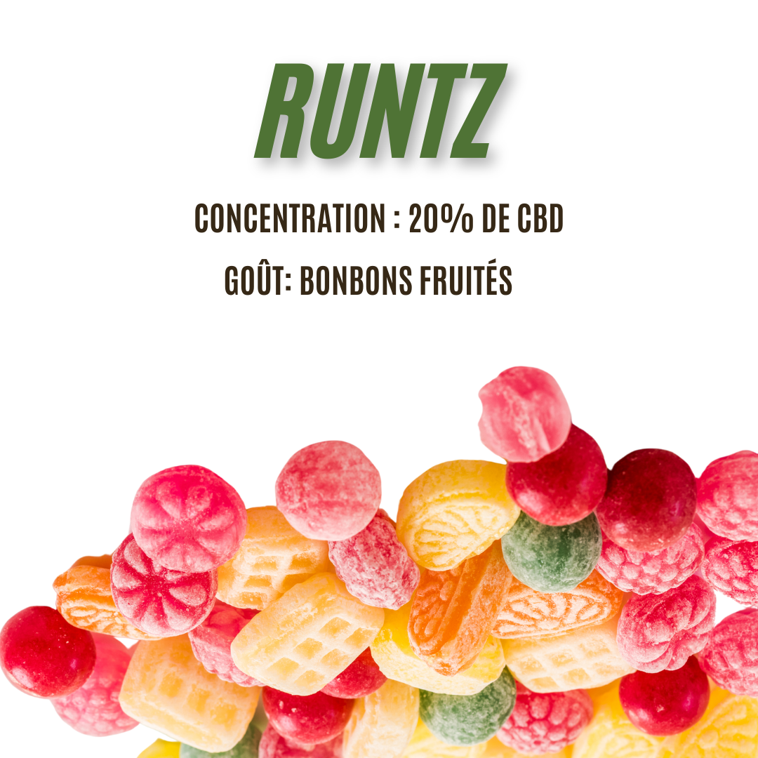 Fleur de CBD Runtz Indoor 20%