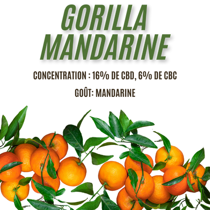 Fleur de CBD et CBC Gorilla Mandarine 16%